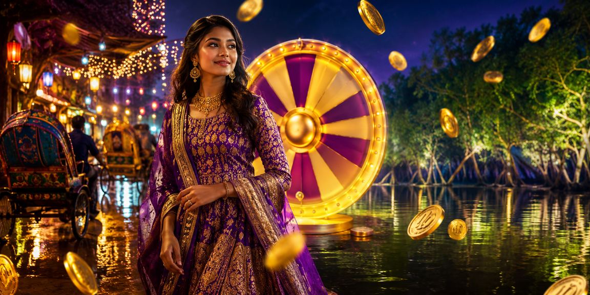 ঢাকার রাতের বাজারে রুলেট গেমিং পরিবেশ